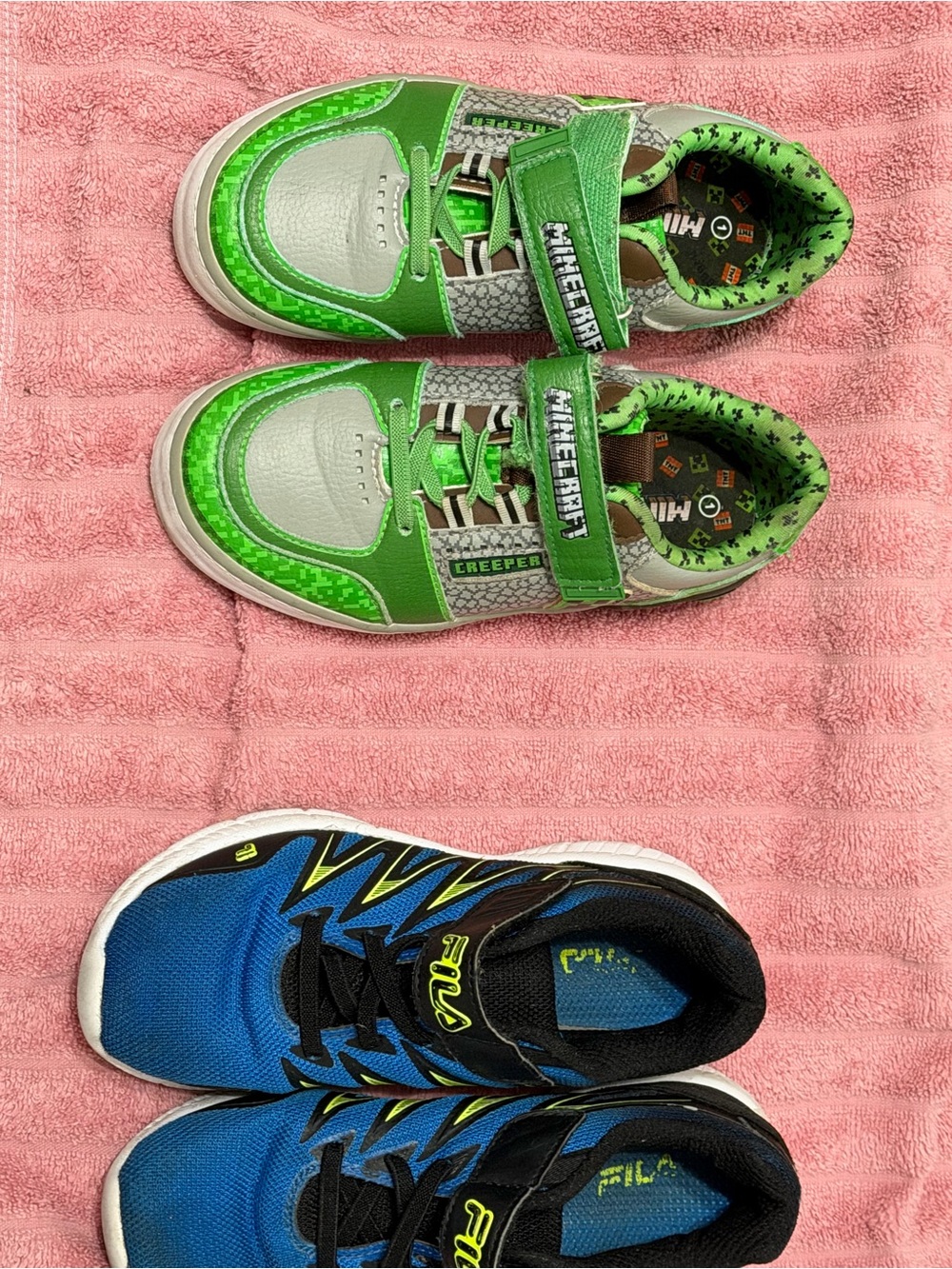 Minecraft Kids Green 'Creeper' Velcro Sneakers